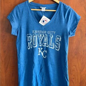 Kansas City Royals Blue V-Neck T-Shirt